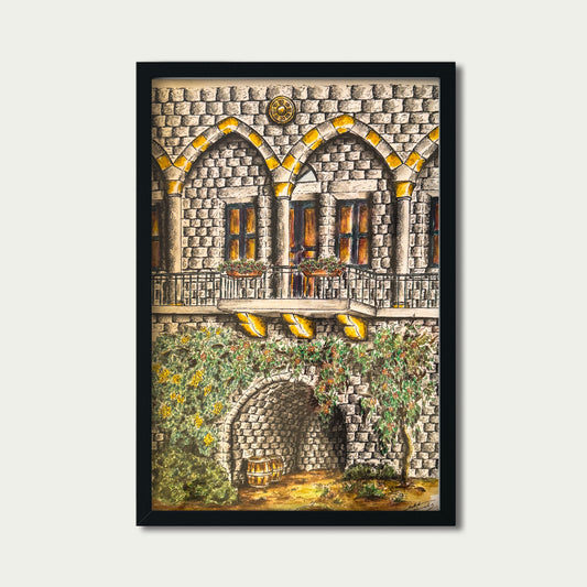 Lebanese Stone Arches by Sabeh Chemaly – Original Artwork